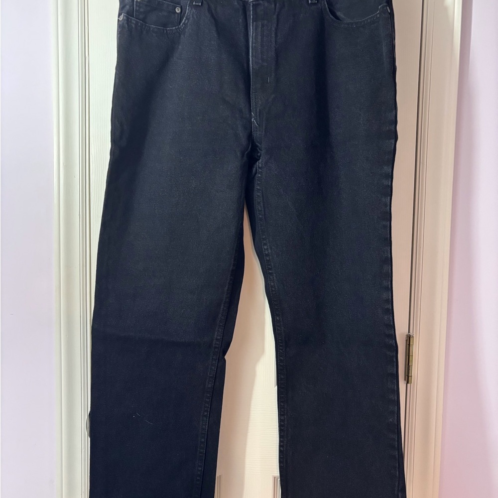 George brand black jeans/work pants. 38” waist, length 29”